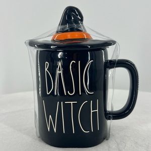 NWT Rae Dunn “Basic Witch” Mug with Witches Hat Topper